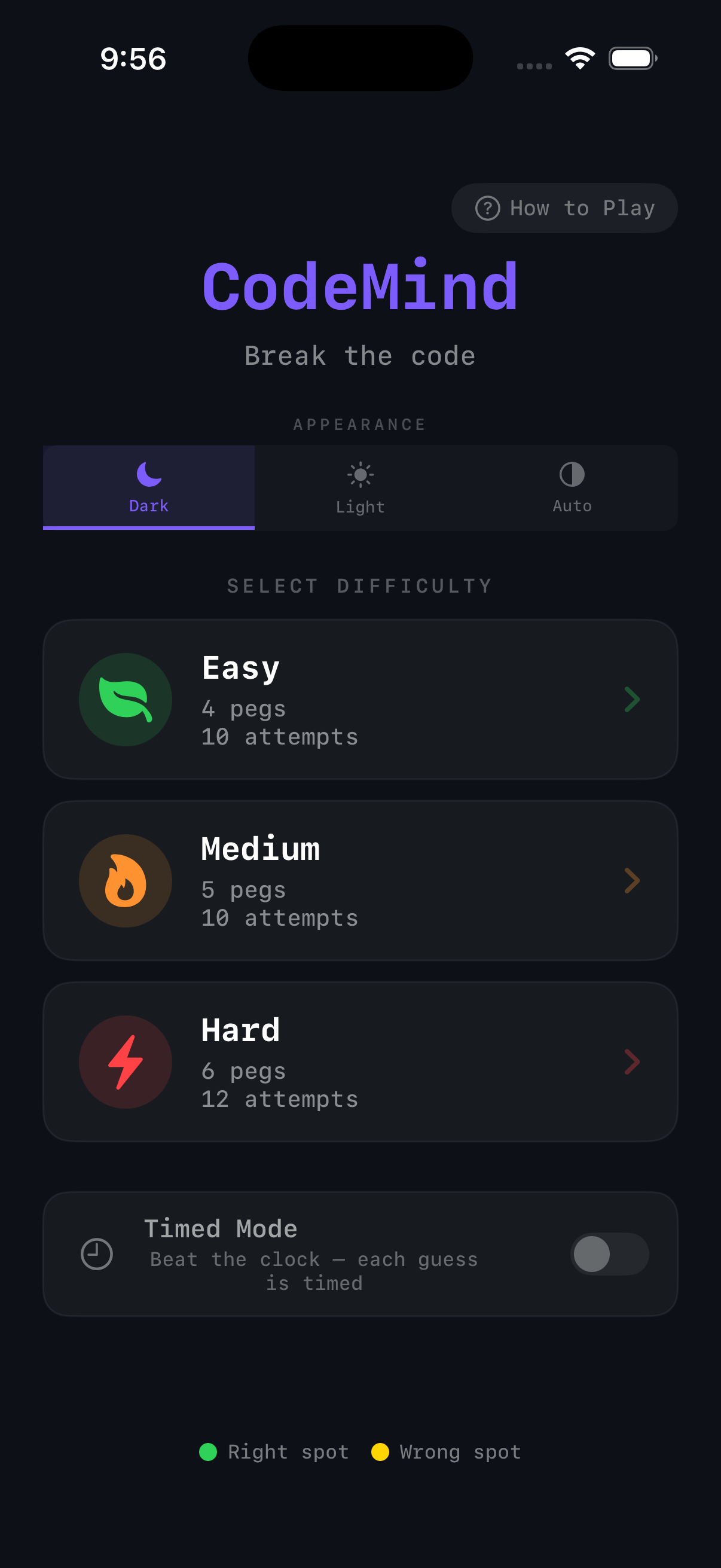 CodeMind - Difficulty Picker
